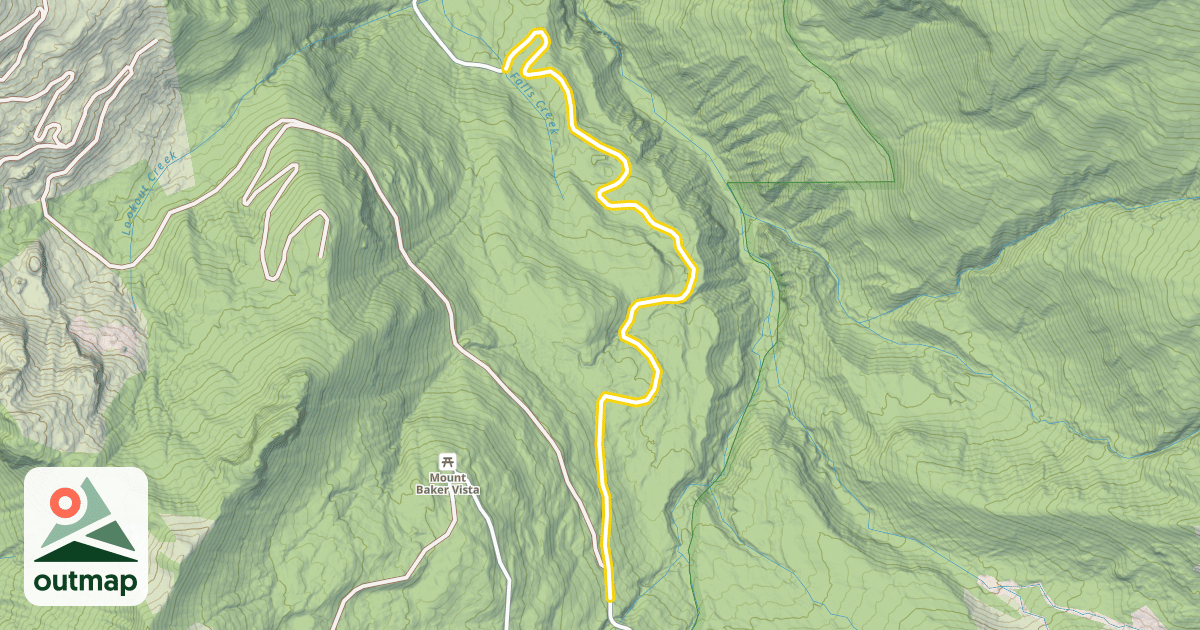 Map of Glacier Creek Road