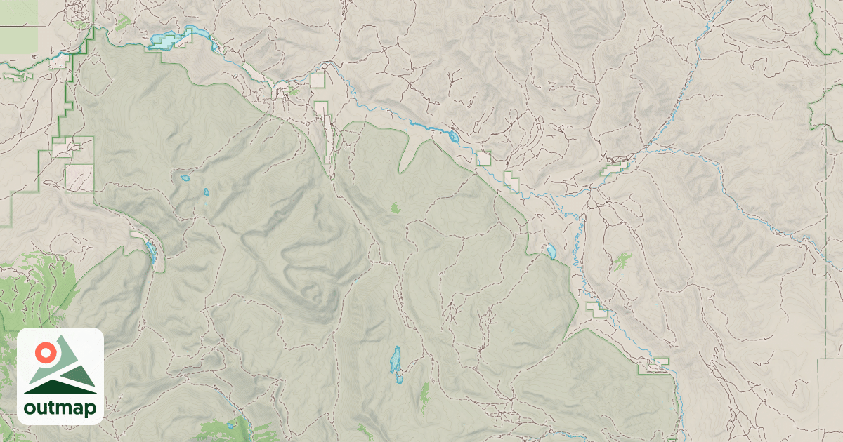 Map of GROS VENTRE ROAD SNOWMOBILE