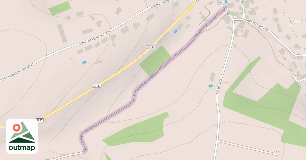 Map of Chemin de Narcaud