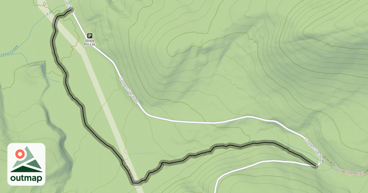 Map of Brush Ridge Extension Trail