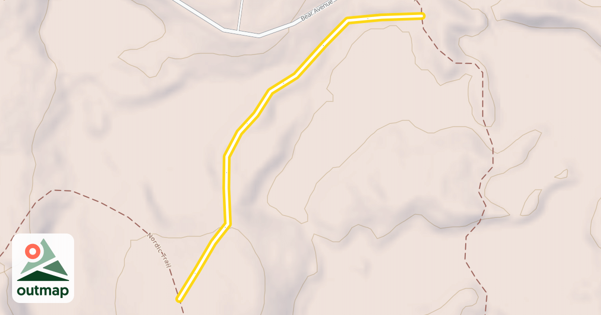 Map of Old Tote Road Trail