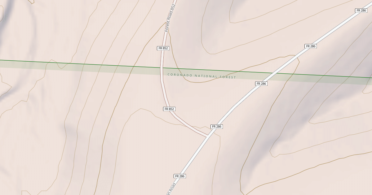 Map preview of TRIPP CANYON CUTOFF