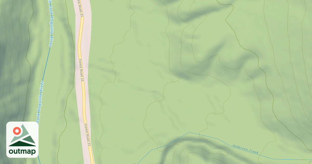 Map of ANDERSON CREEK