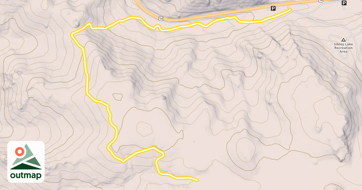 Map of Blue Creek Loop