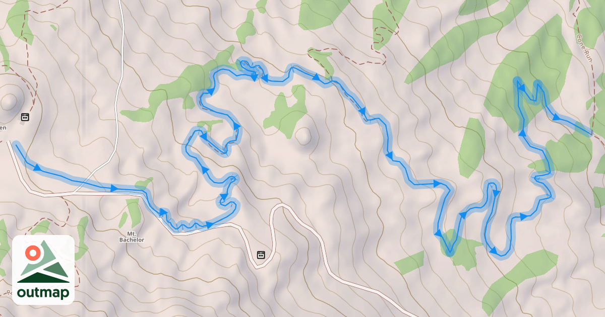 Map of Lava Flow (Upper)