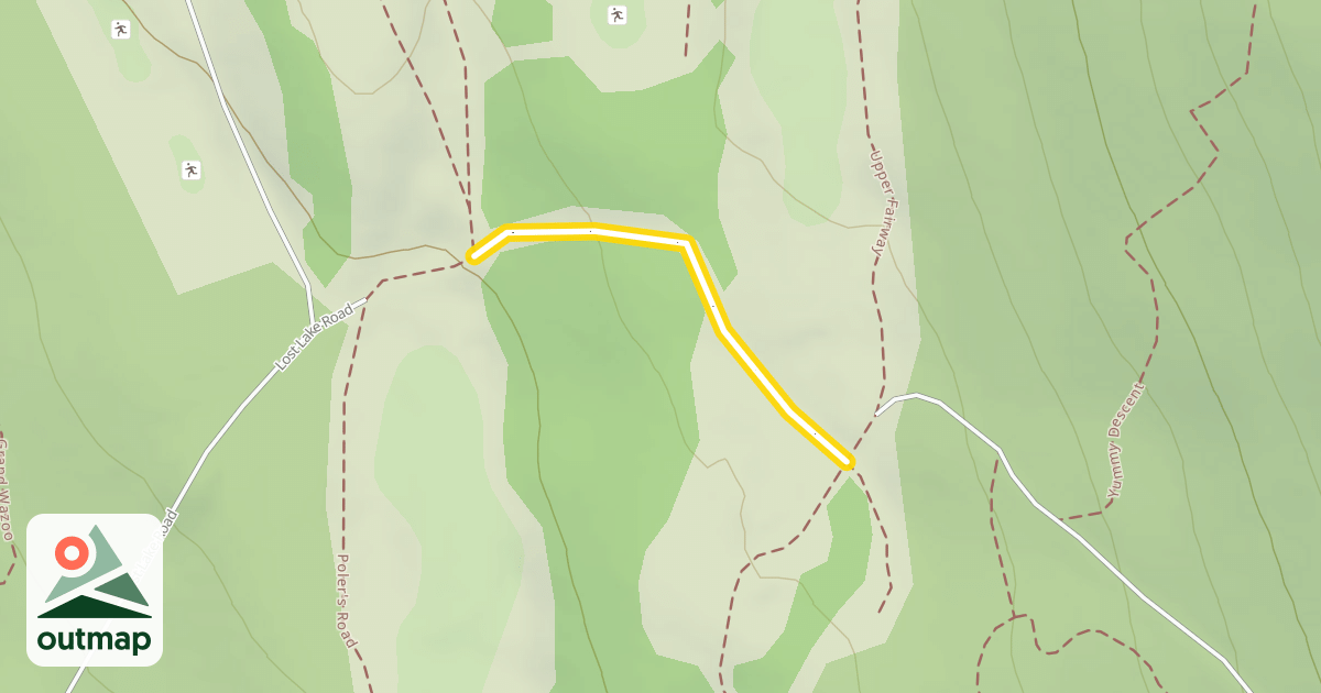 Map of Middle Fairway to Poler's Descent