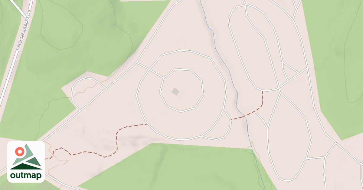 Map of H.F. T SITES 41-50 ACCESS