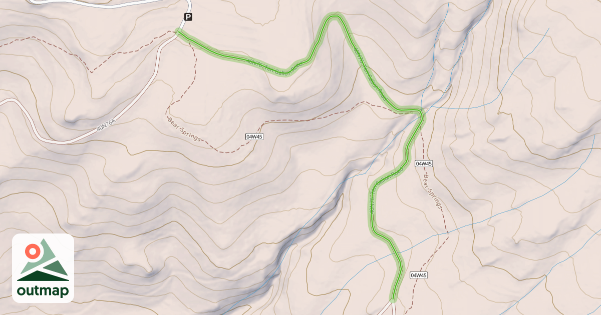 Map of 40N76  Ten Gallon Road