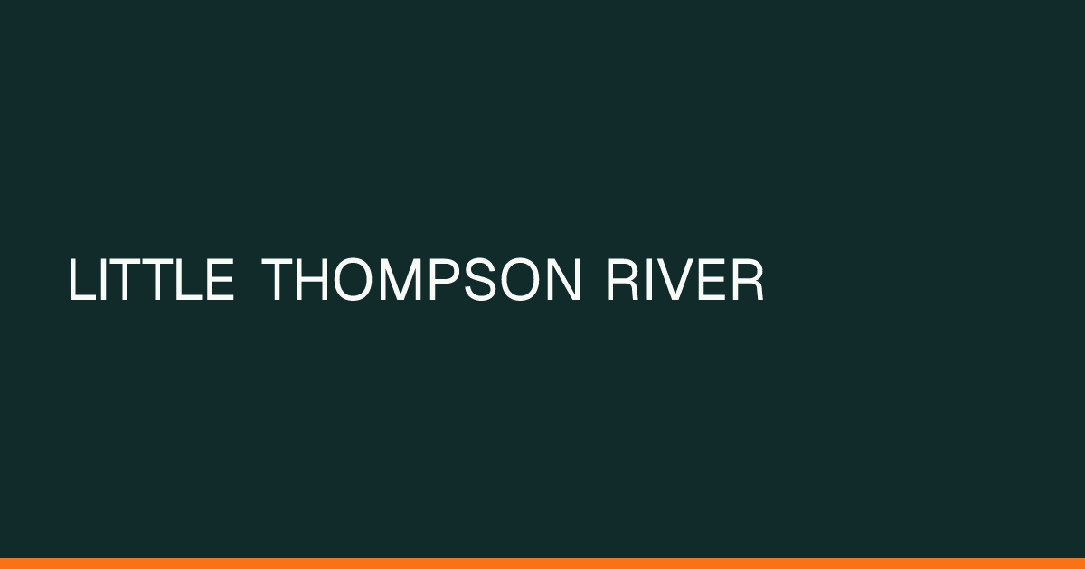 Map preview of LITTLE THOMPSON RIVER