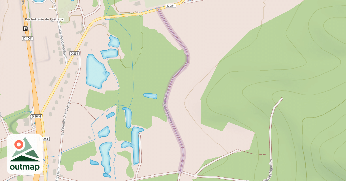 Map of Chemin des Vignelles