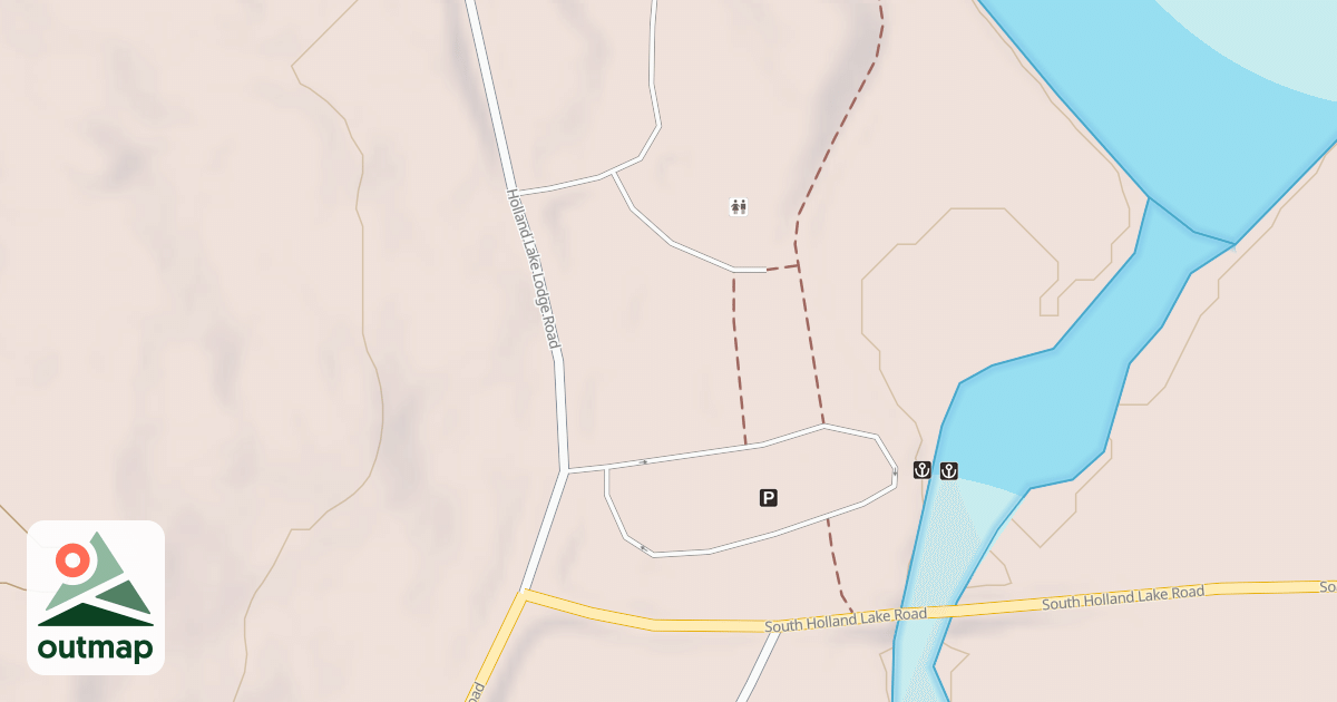 Map of HOLLAND BOAT LAUNCH