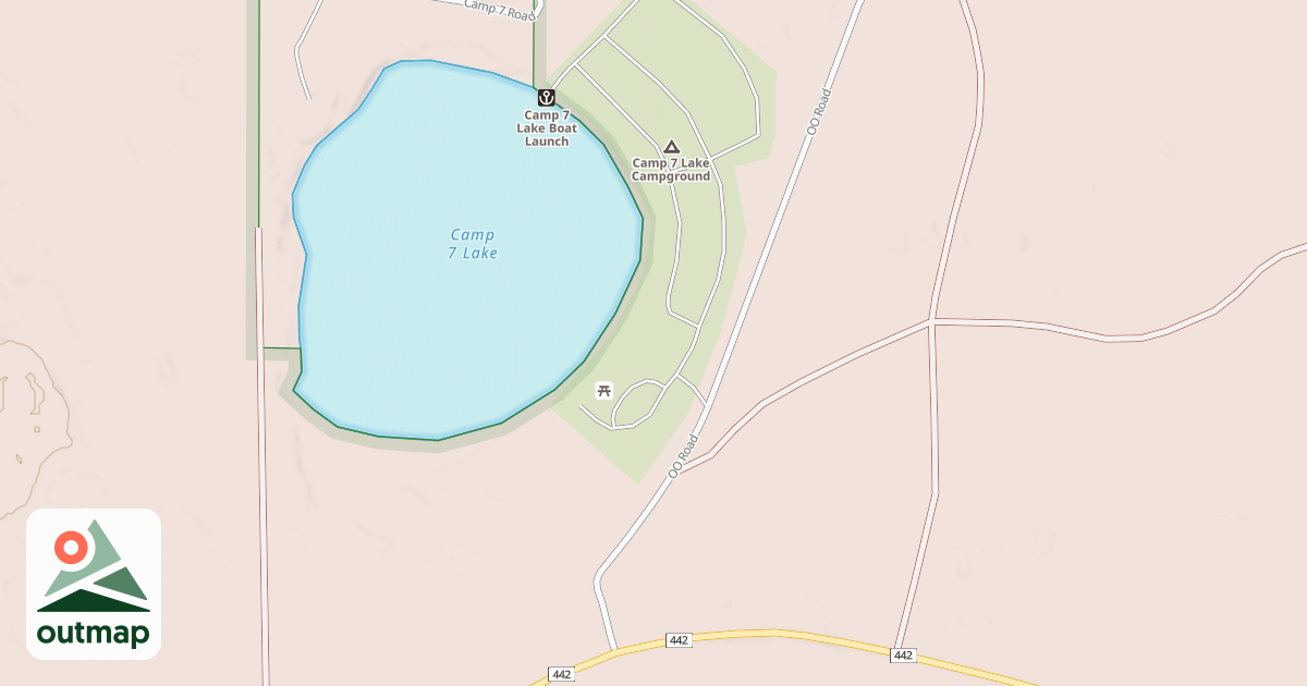 Map of CAMP 7 LAKE NORTH CAMPGROUND