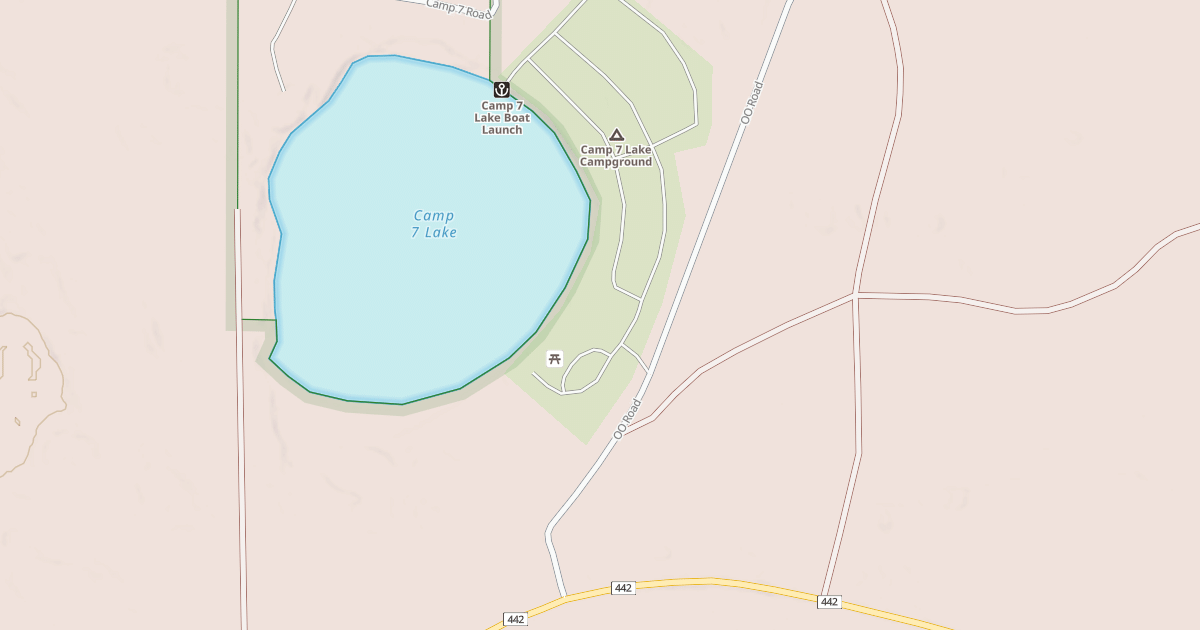 Map preview of CAMP 7 LAKE NORTH CAMPGROUND