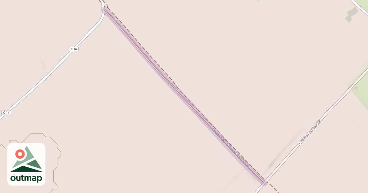 Map of Chemin de la Ruelle Flamande
