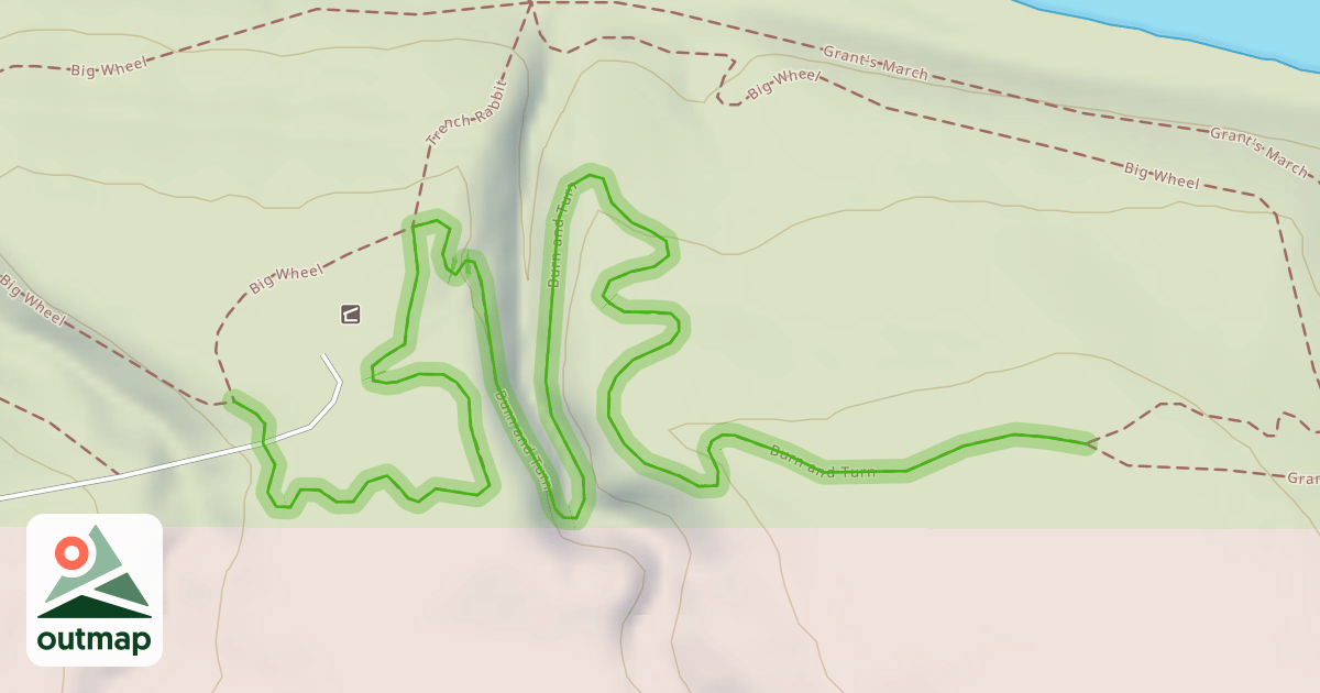Map of Burn and Turn