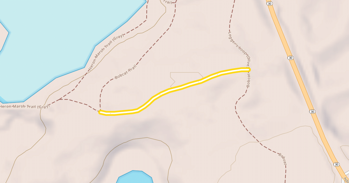 Map preview of Logger's Loop (Olive)