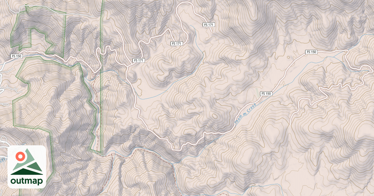 Map of DARNELL CREEK