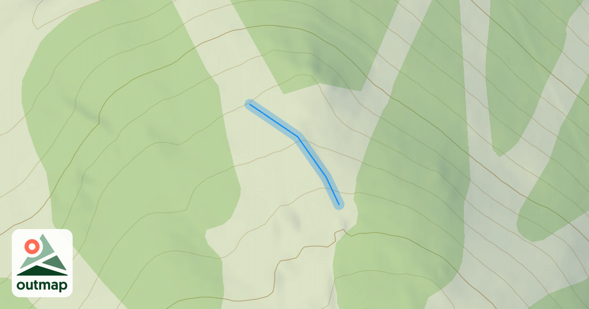 Map of Face de Dreccia
