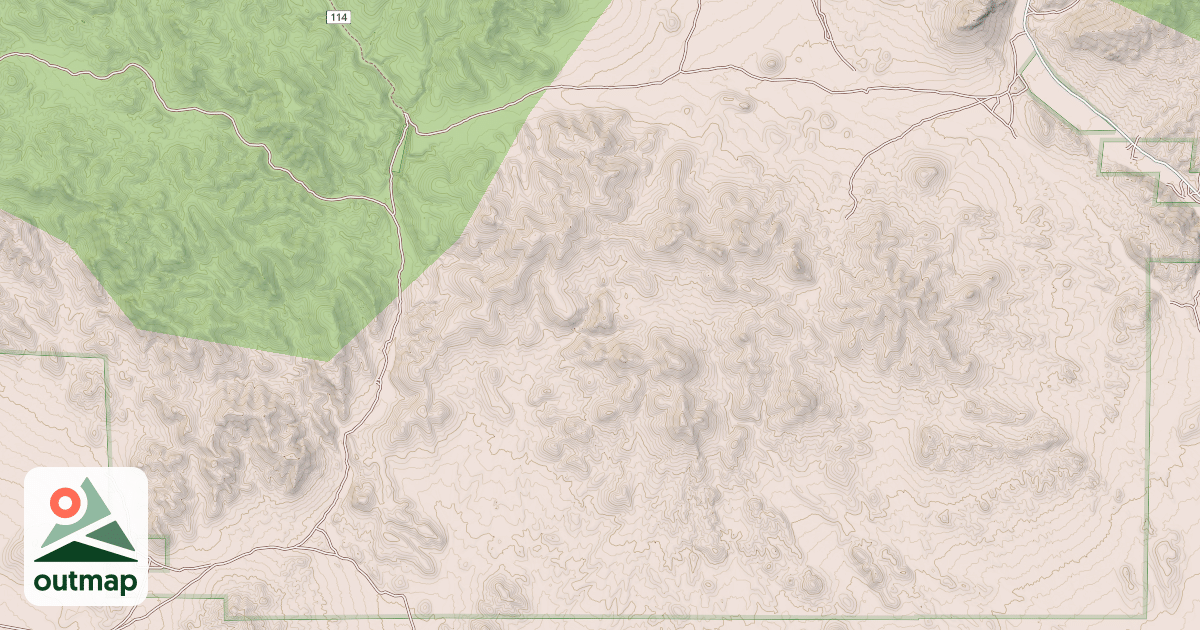 Map of BARREL SPRING-DRY CANYON