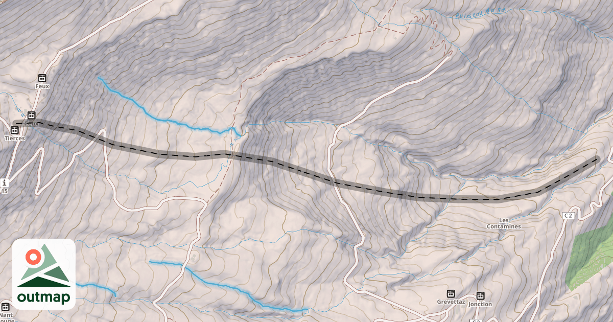 Map of Grevettaz