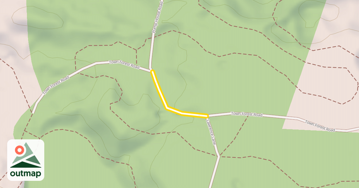 Map of Town Forest Road