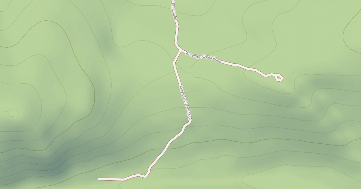 Map preview of ANTELOPE CREEK SPUR