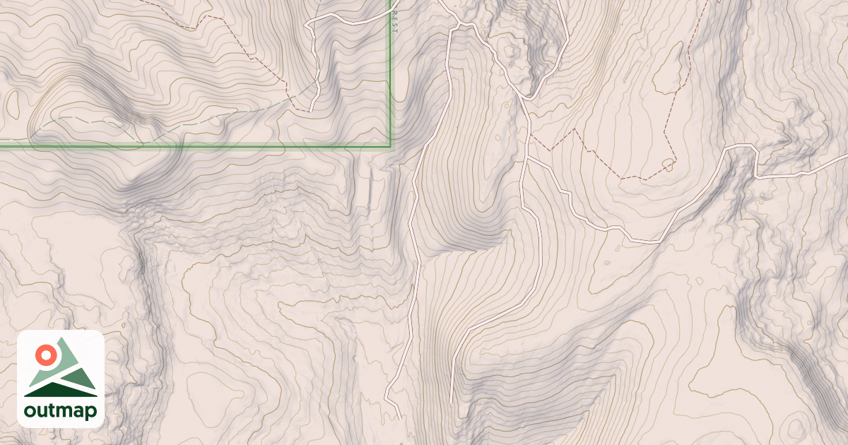 Map of NORTH FORK LONG TOM