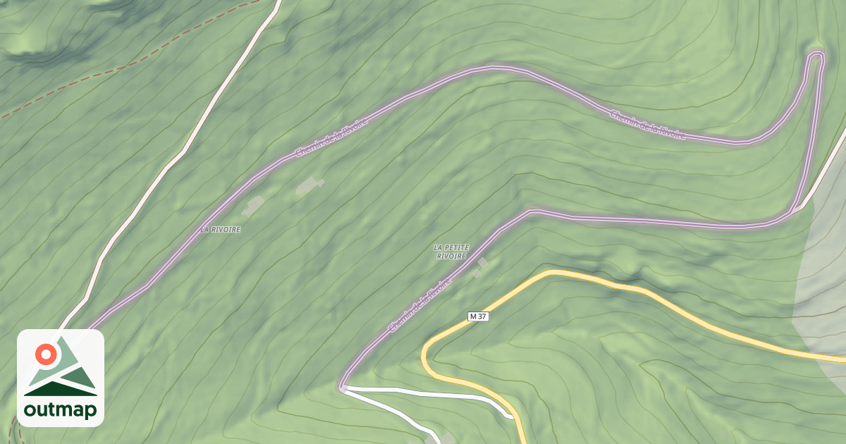 Map of Chemin de la Rivoire
