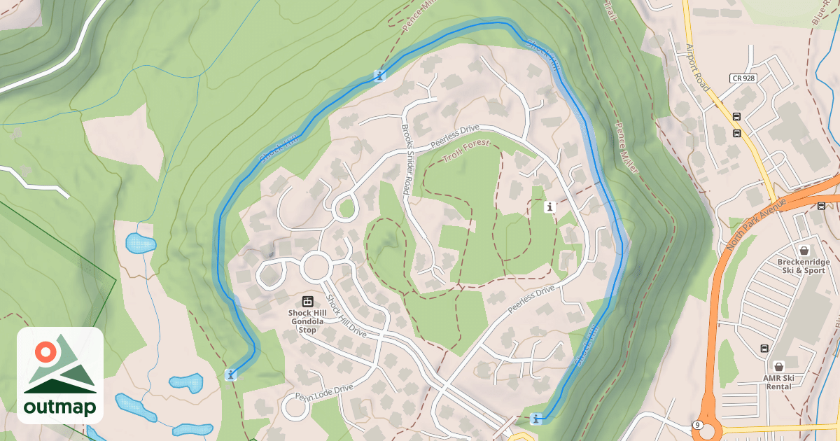 Map of Shock Hill
