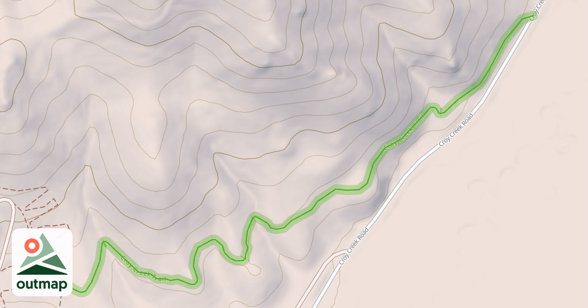Map of Croy Creek Trail