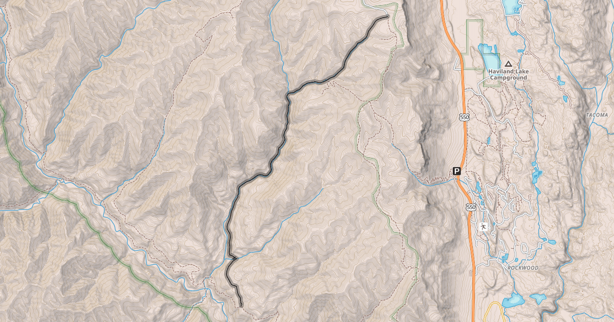 Map preview of Dutch Creek Trail
