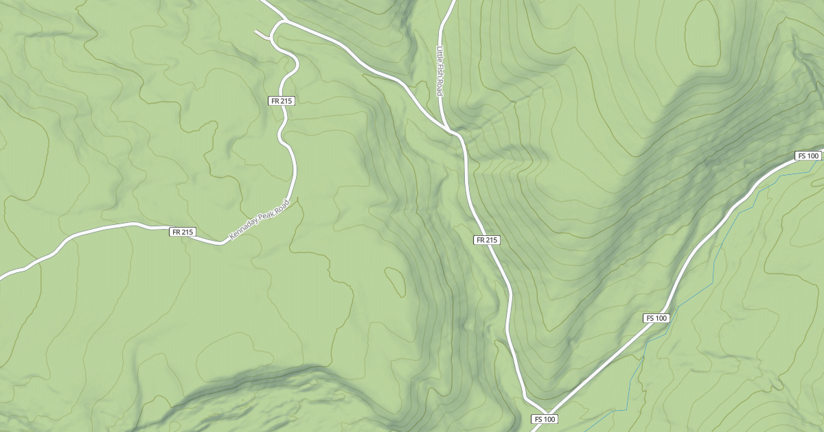 Map preview of KENNADAY PEAK