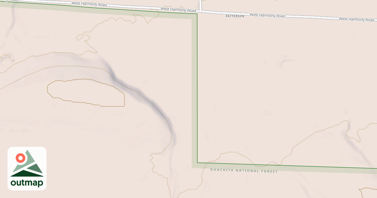 Map of POTEAU MTN M.U.T. - B