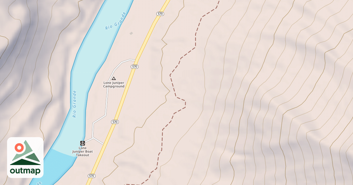 Map of La Senda Del Medio Trail