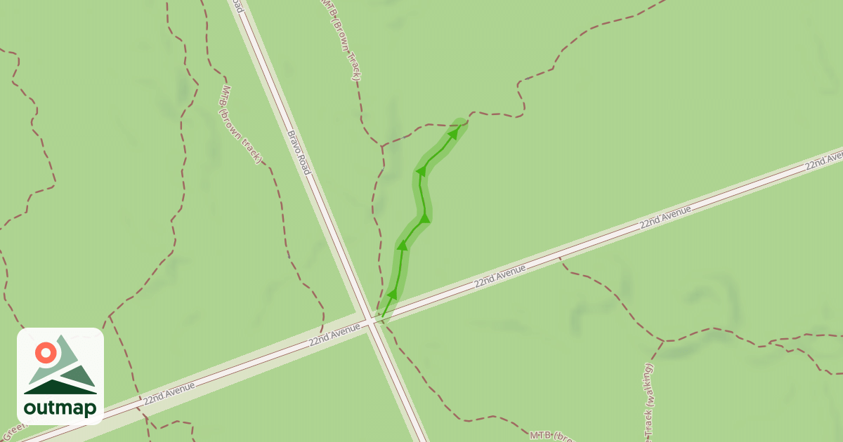 Map of Bottle Lake Inner Loop