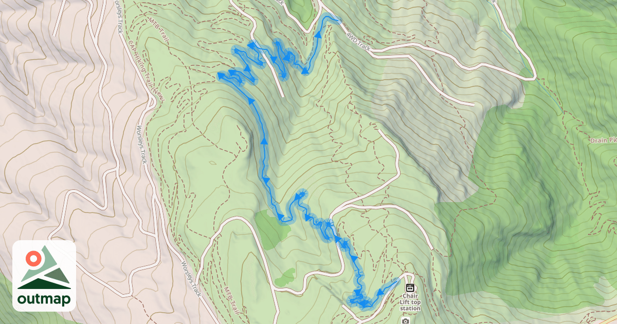 Map of Lord of The Possums MTB Track
