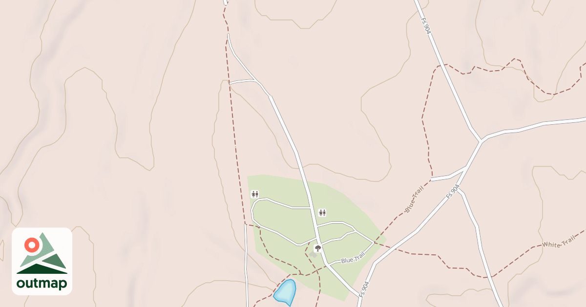 Map of TADRA POINT TRAILHEAD