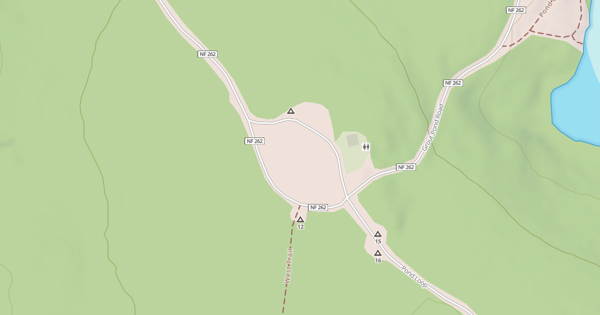 Map preview of GROUT POND CG LOOP PARKING
