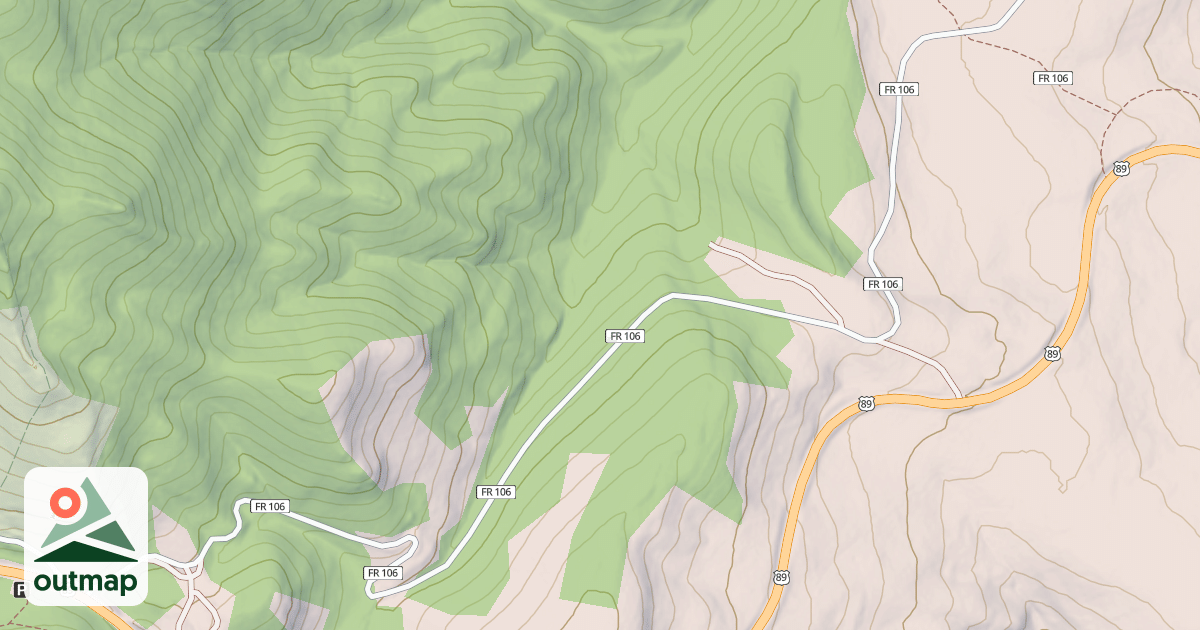 Map of OLD HIGHWAY