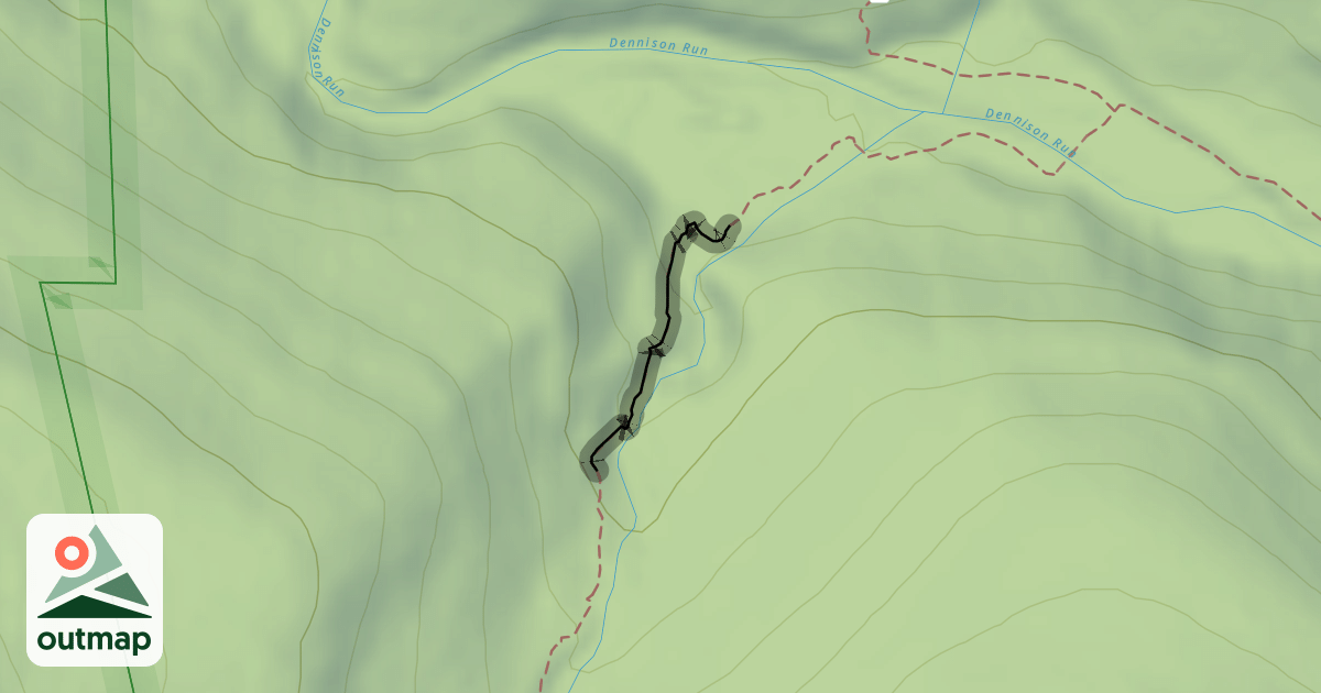 Map of Dennison Run Trail