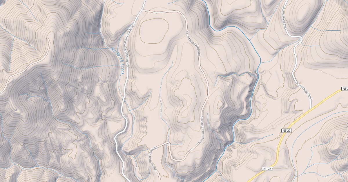 Map preview of USFS National Forest System Roads {8D2867F5-E36A-42D1-B309-E6C258E5FA0B}
