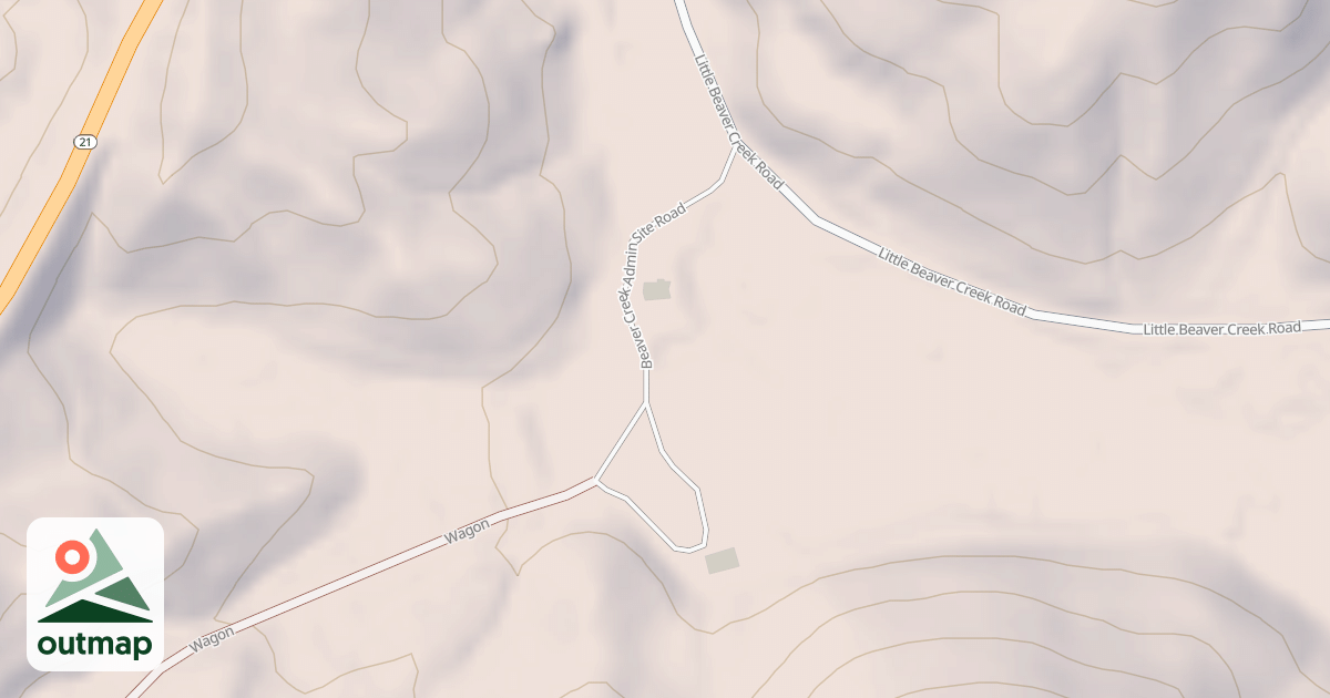 Map of BEAVER CREEK ADMIN SITE