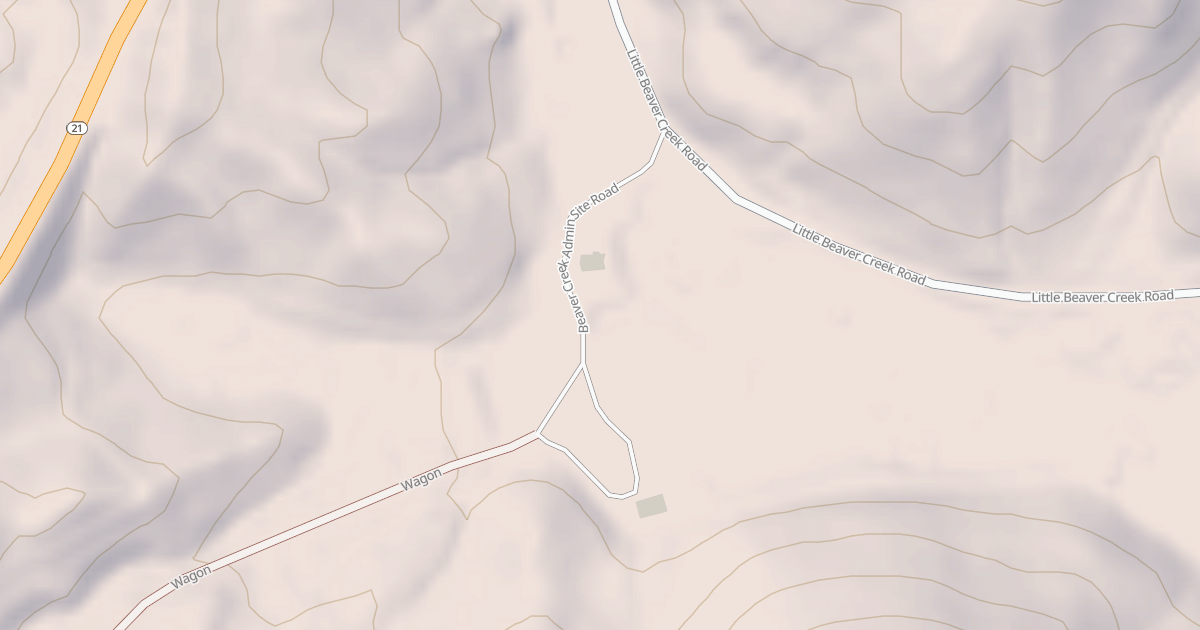 Map preview of BEAVER CREEK ADMIN SITE