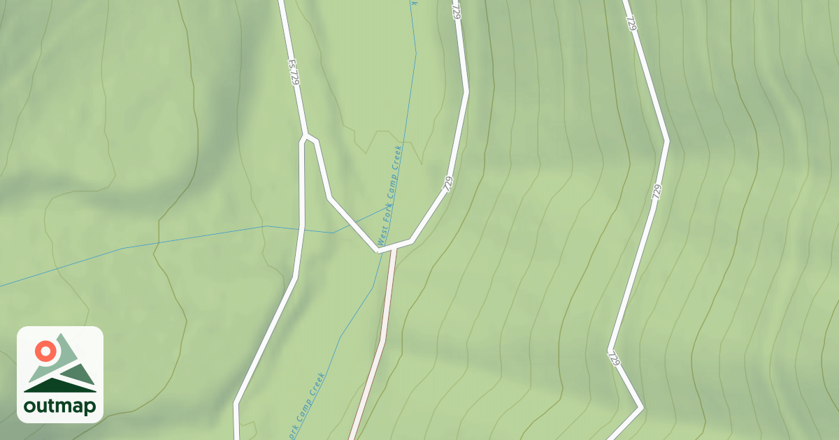 Map of (FDR) WEST FORK CAMP CREEK