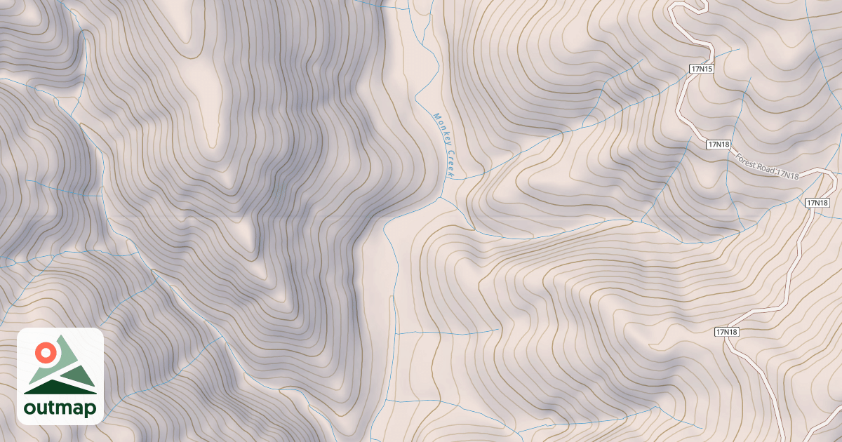 Map of MIDDLE FORK