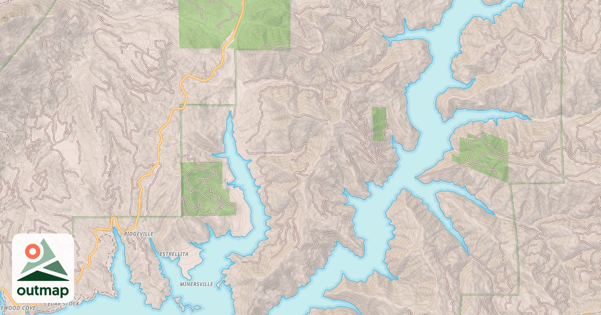 Map of BOWERMAN RIDGE