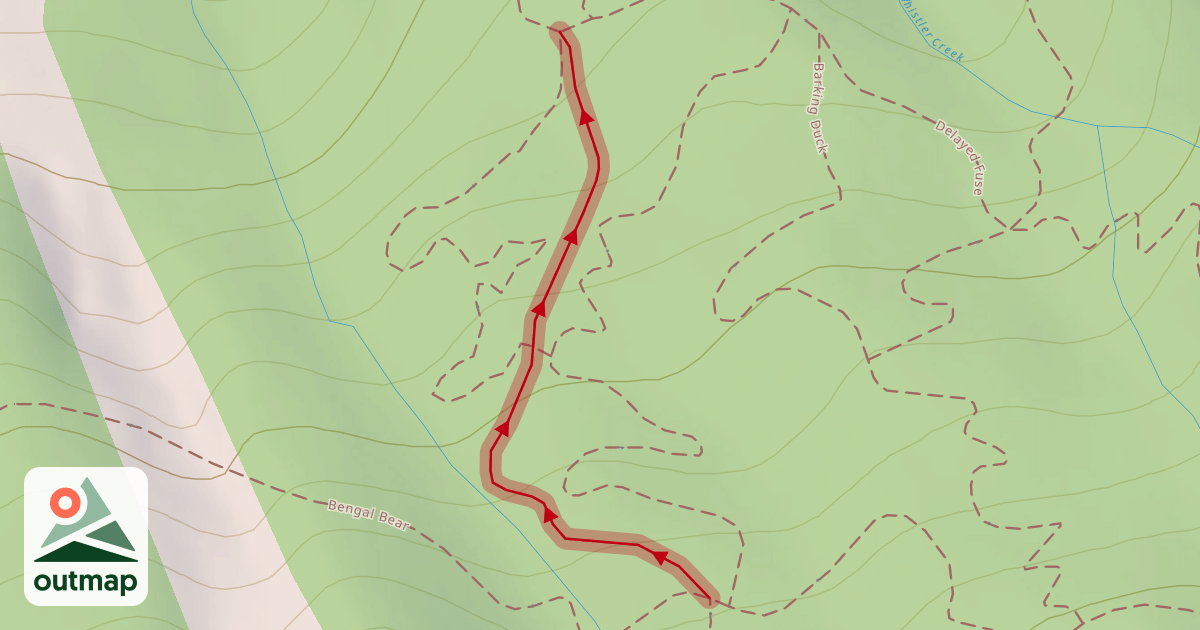 Map of Lower Ride Don't Slide
