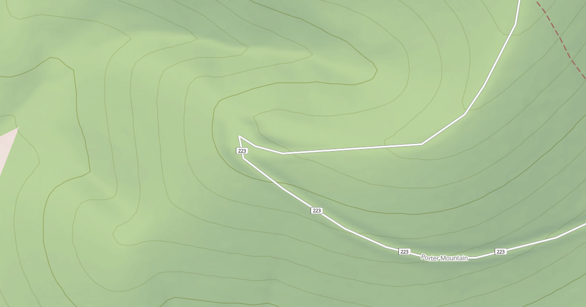 Map preview of PORTER MTN