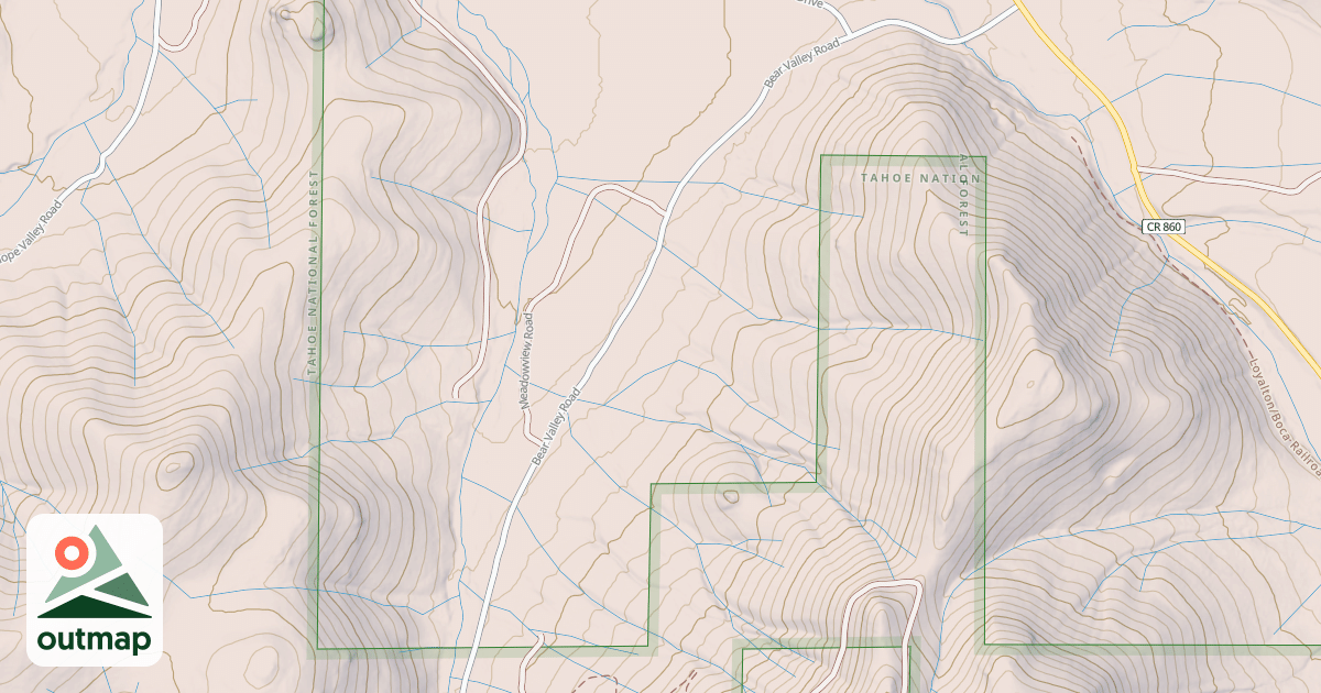 Map of BEAR VALLEY