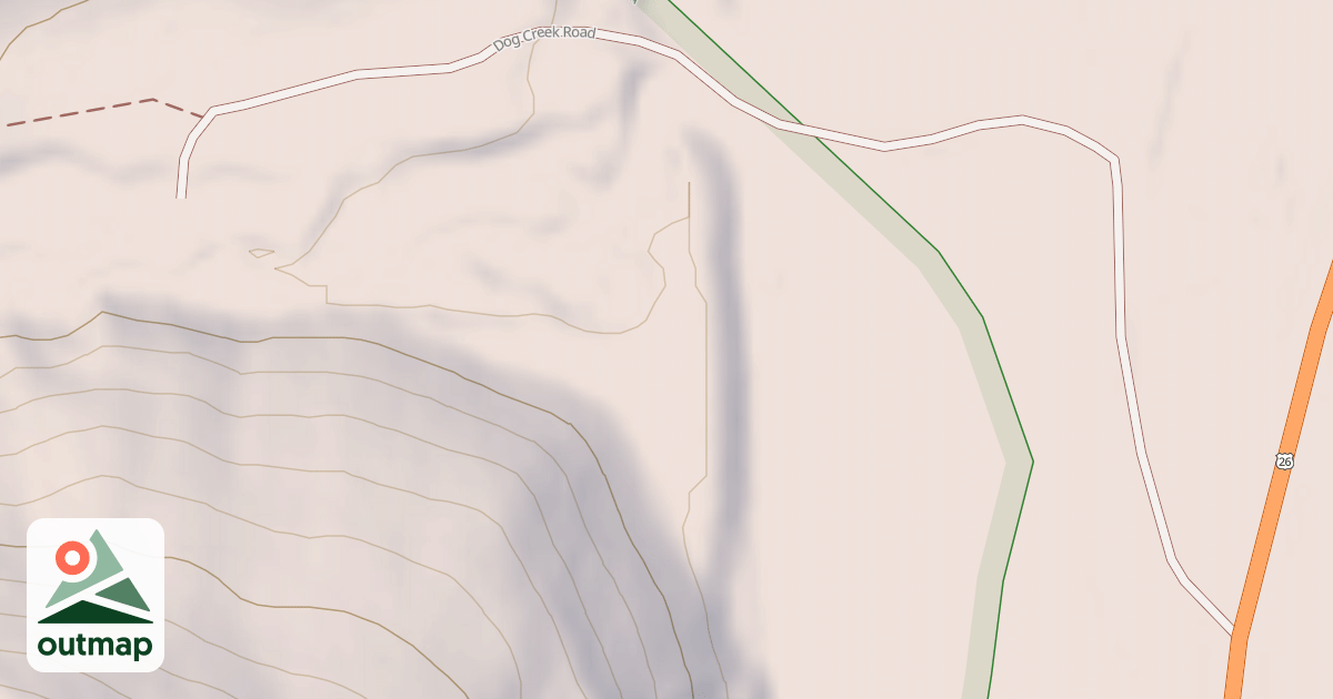 Map of DOG CREEK